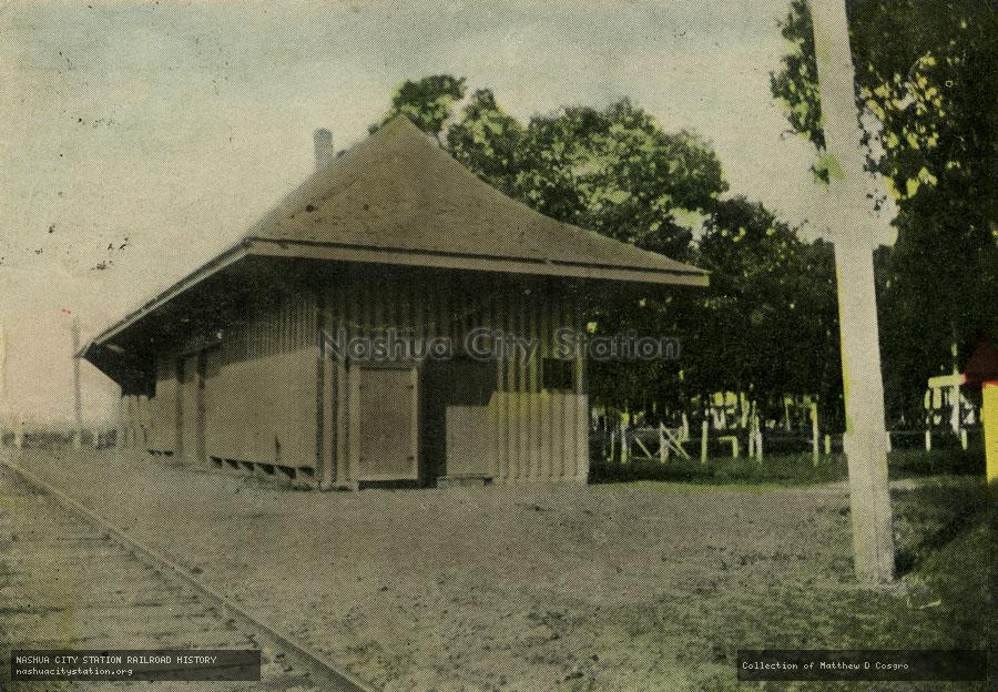 Postcard: Camp Station, Yarmouth Camp Ground, Massachusetts